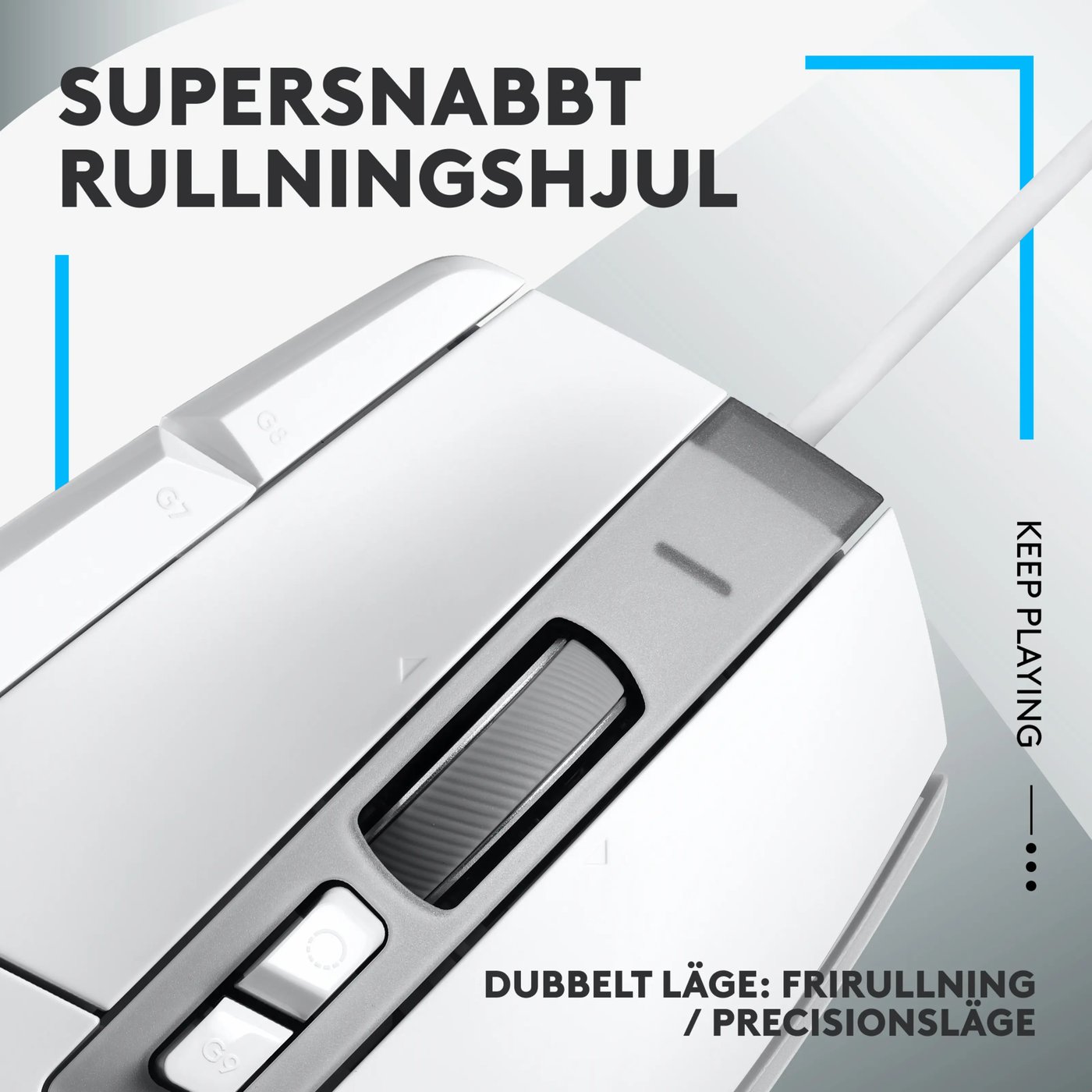 Logitech G 502 X Trådbunden gamingmus Vit