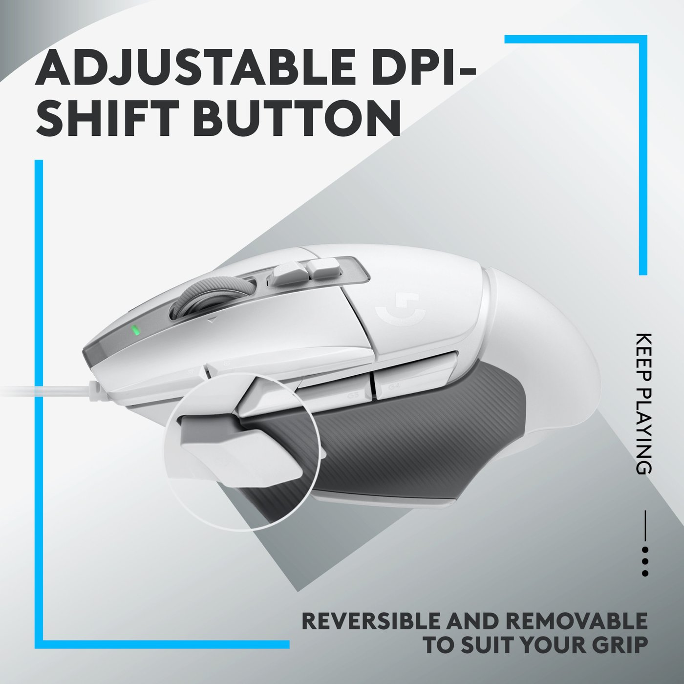 Logitech G 502 X Kablet gamingmus Hvit