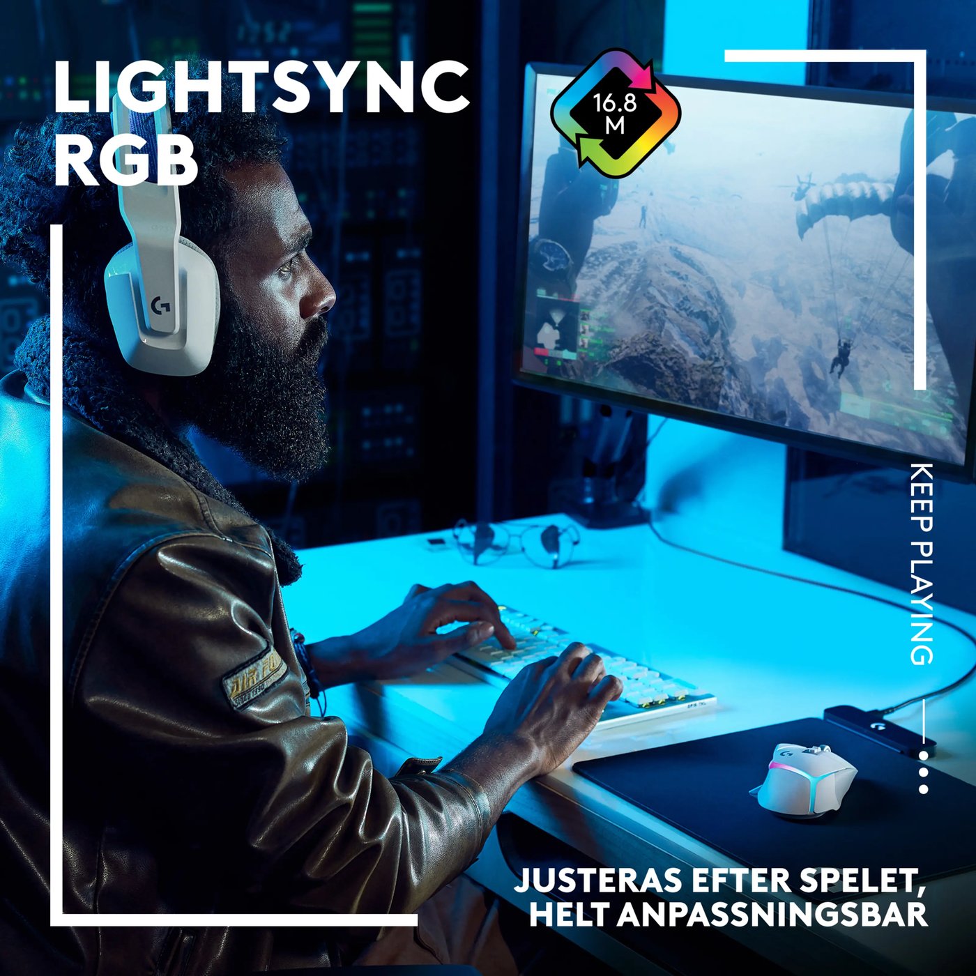 Logitech G 502 X Plus Trådlös gamingmus Svart