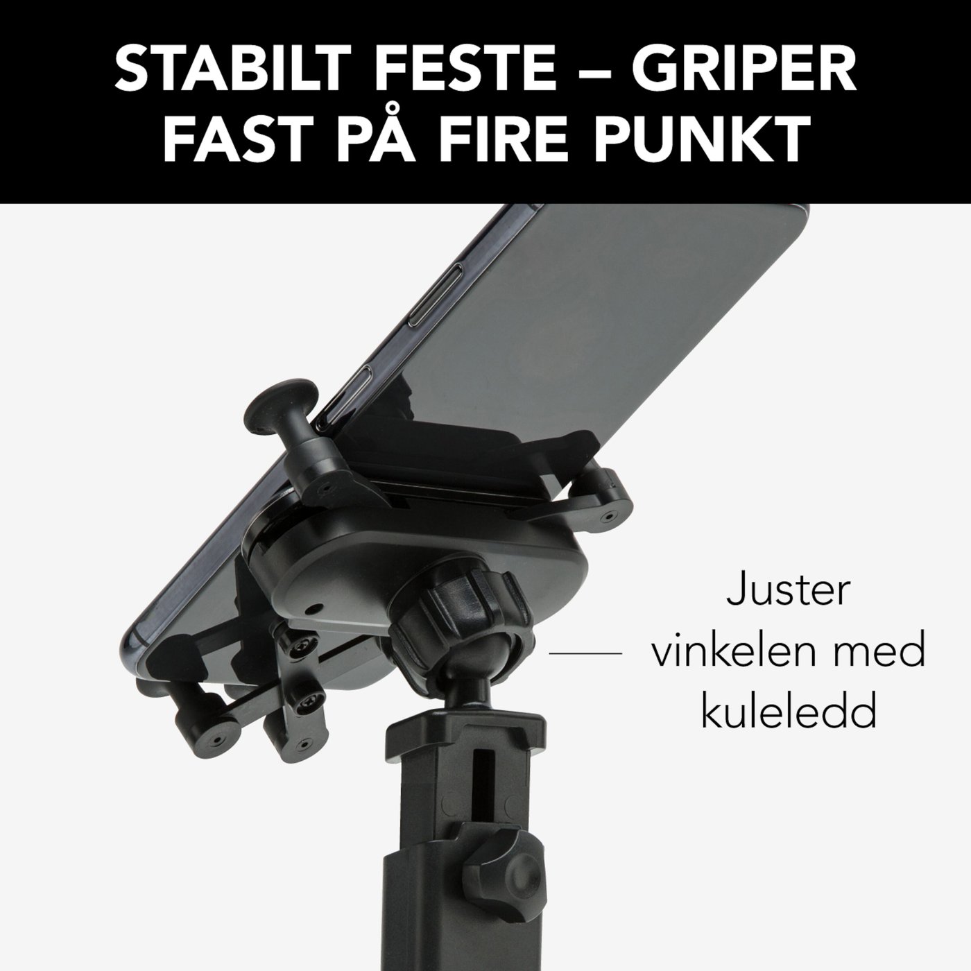 Linocell Mobilholder med hurtigfeste for frontrute