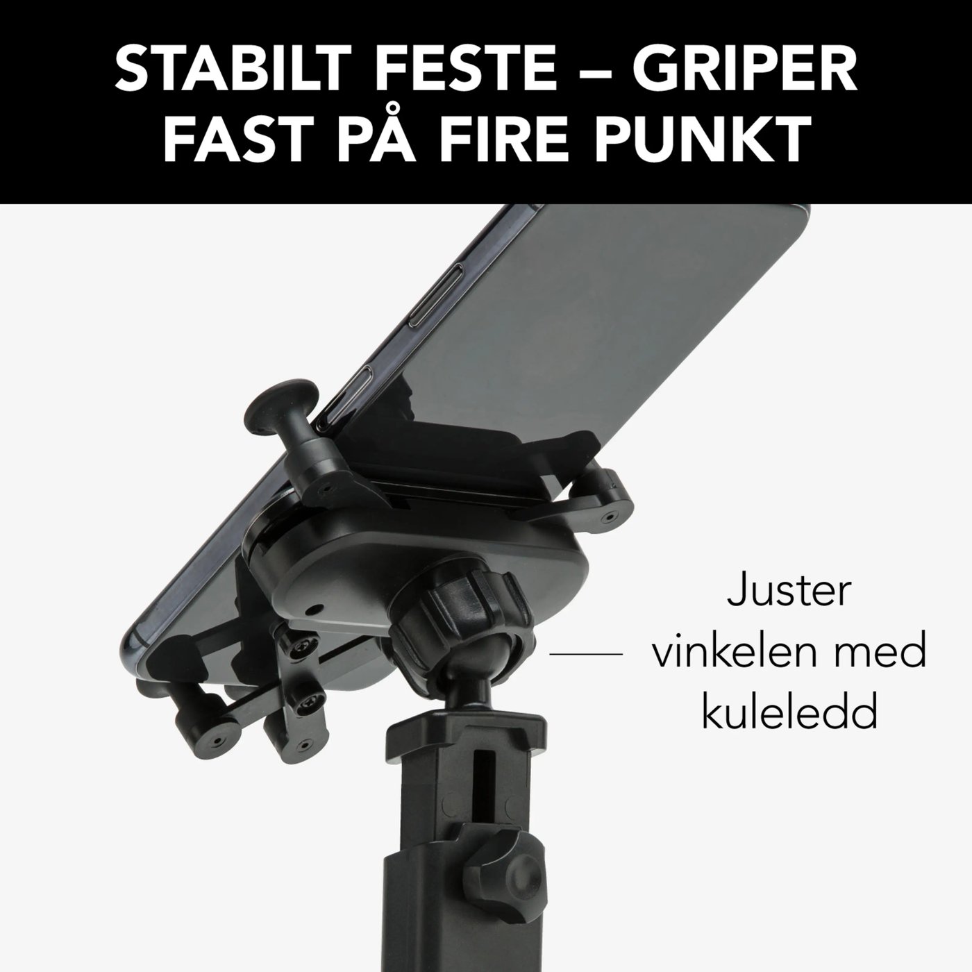 Linocell Mobilholder med hurtigfeste for frontrute