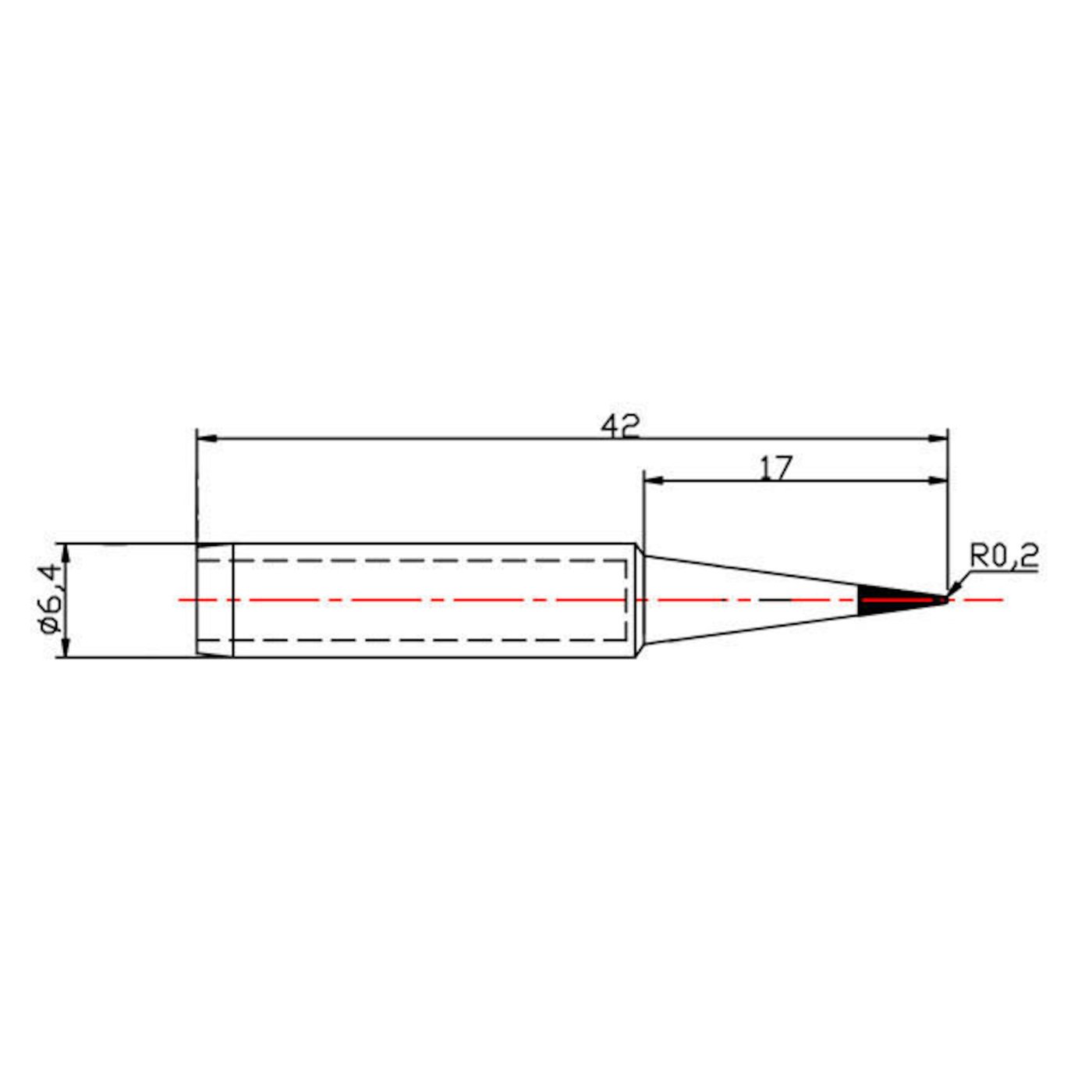 Dibotech Lödspets till 40570, 40745 och 40746 0,5 mm