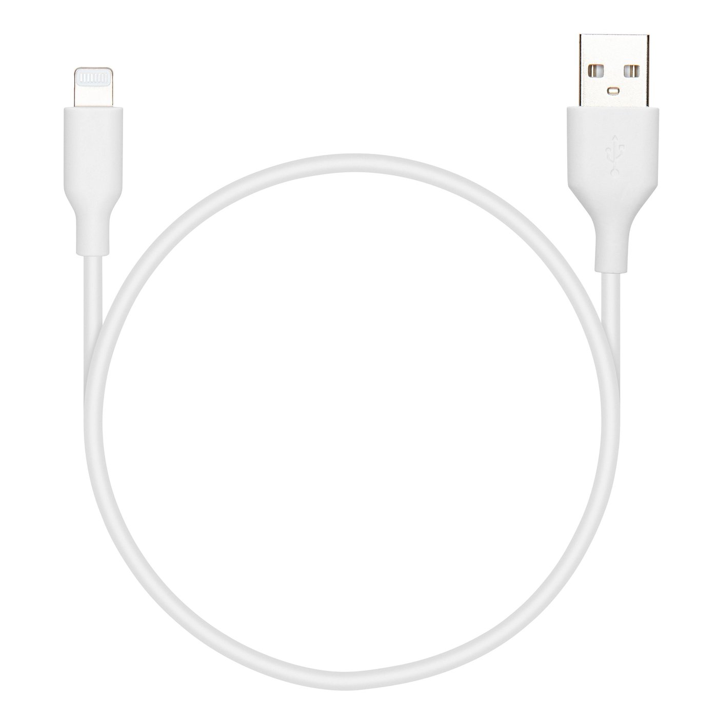 Linocell Lightning-kabel Hvit 0,5 m