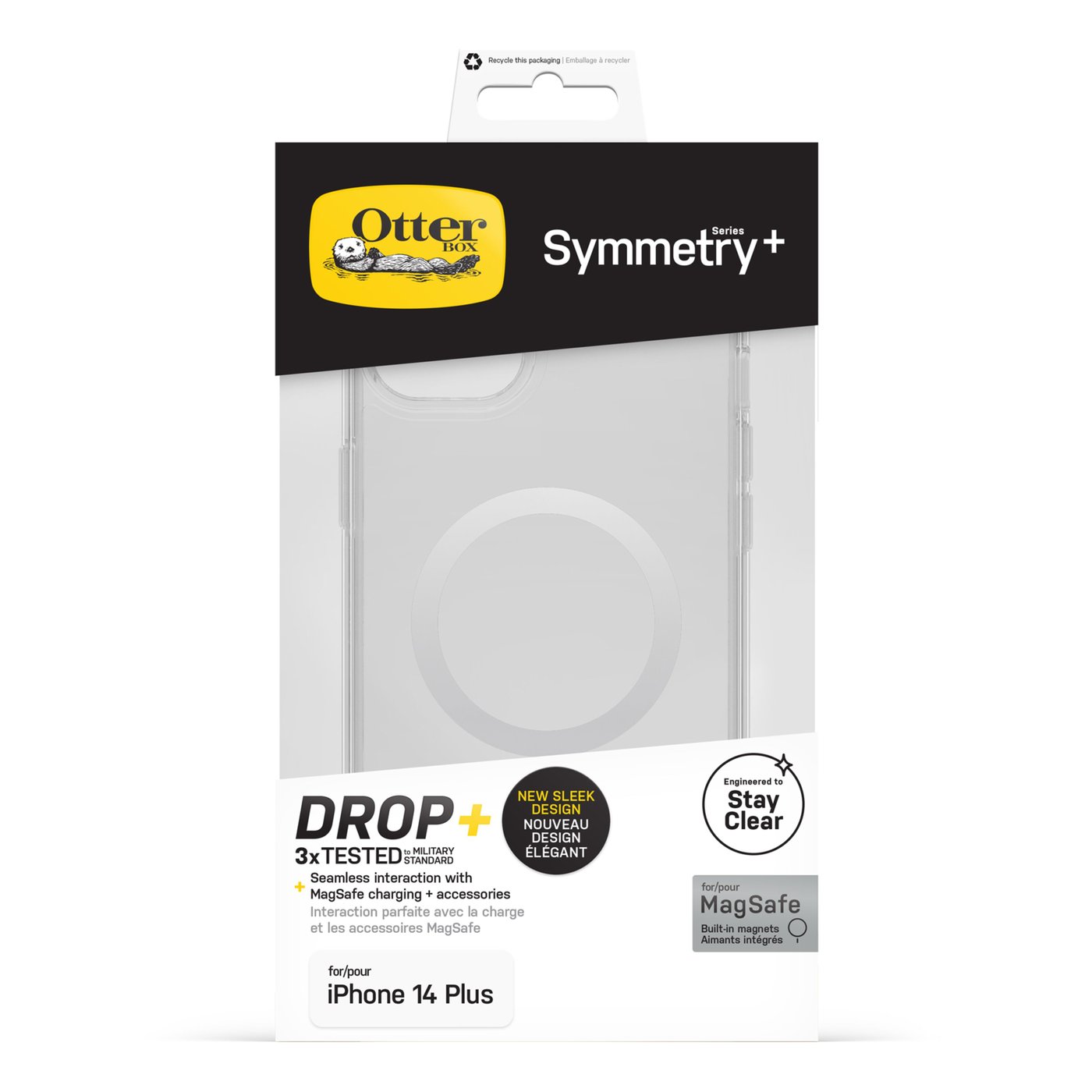 Otterbox Symmetry Plus for iPhone 14 Plus Gjennomsiktig
