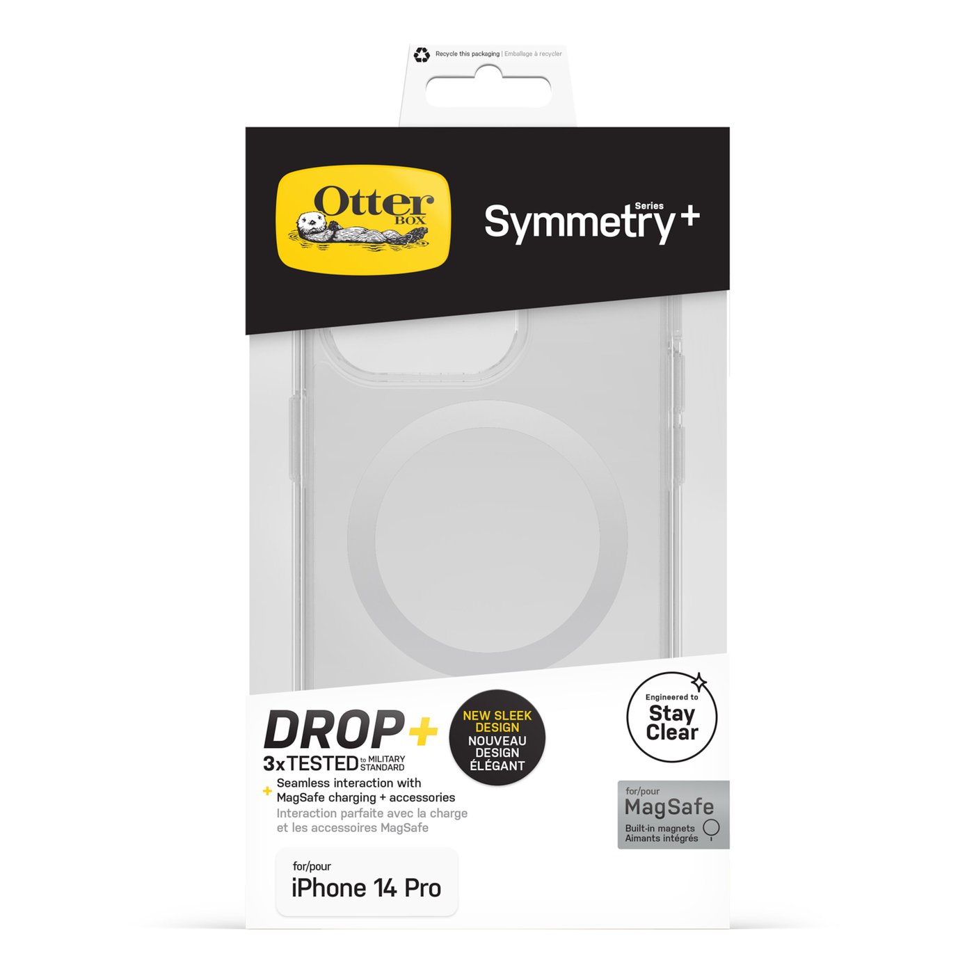 Otterbox Symmetry Plus for iPhone 14 Pro Gjennomsiktig