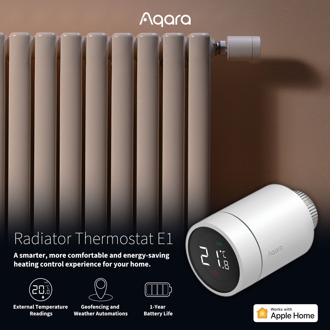Aqara E1 Smart Termostat för element