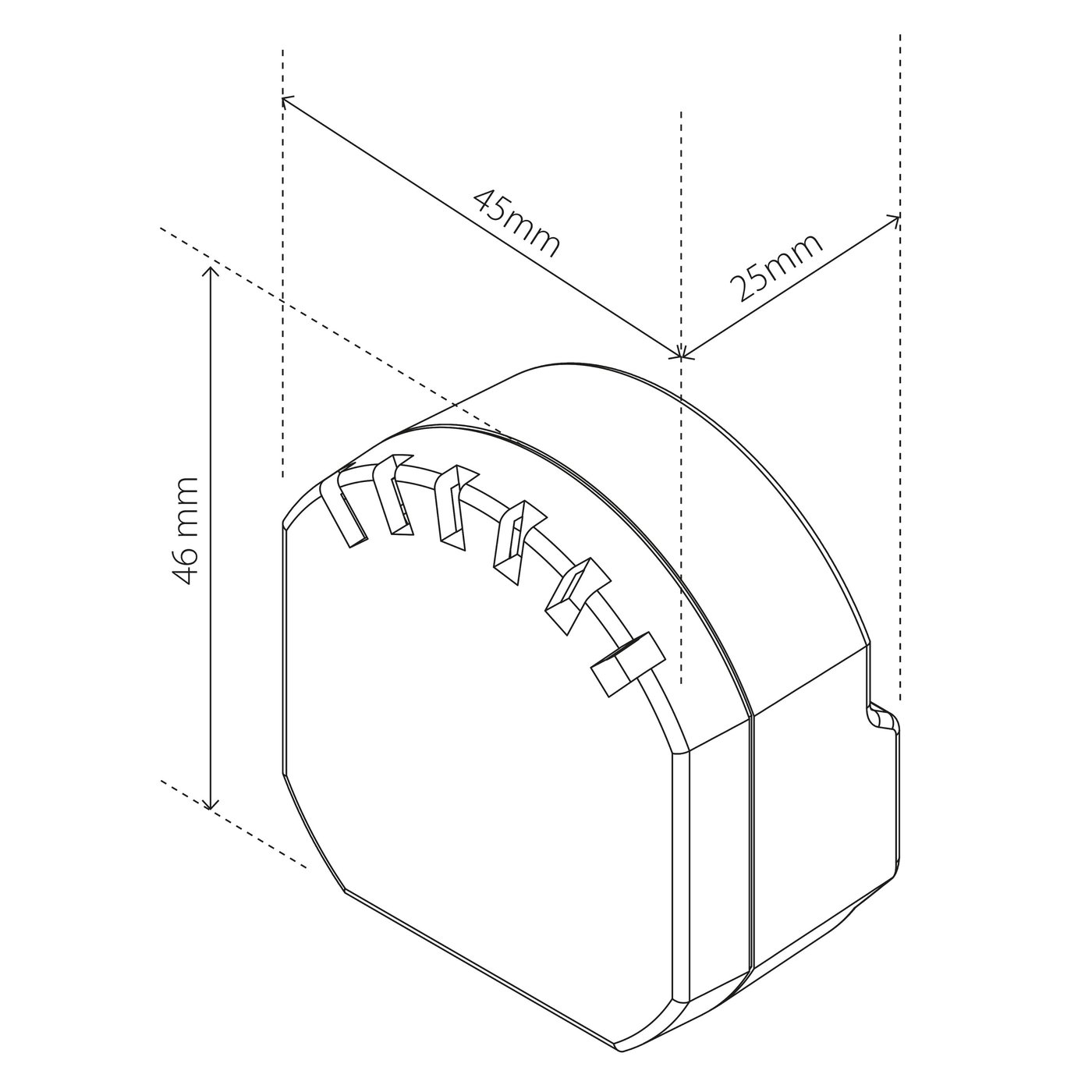 Heatit ZM Infälld Z-Wave-fjärrströmbrytare Single 16 A