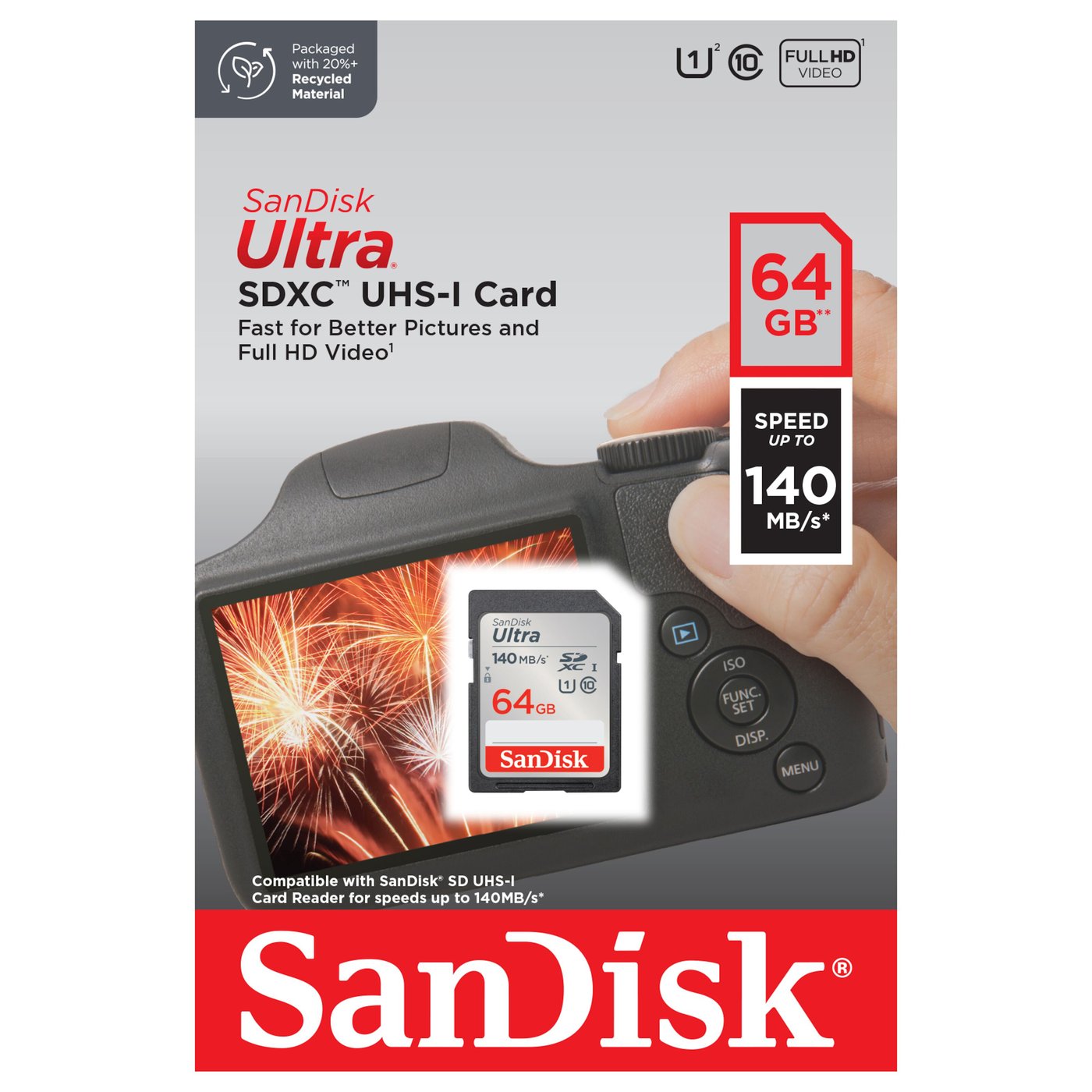 Sandisk Ultra SD-kort 64 GB SDXC