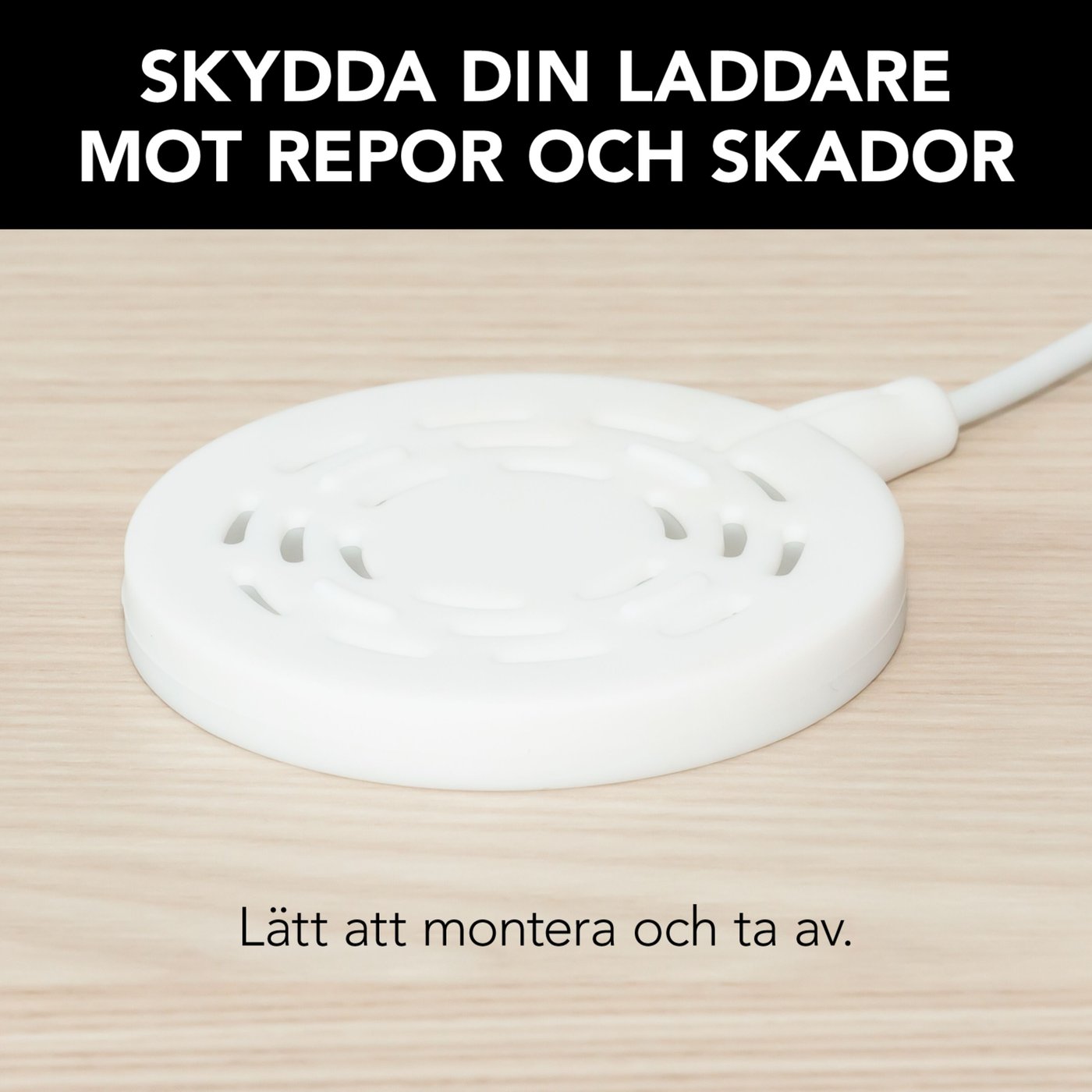 Linocell Silikonskydd för Magsafe-laddare Vit