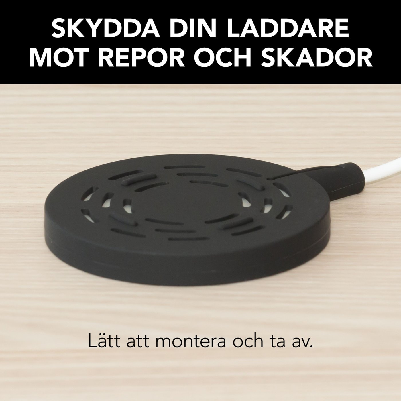 Linocell Silikonskydd för Magsafe-laddare Svart