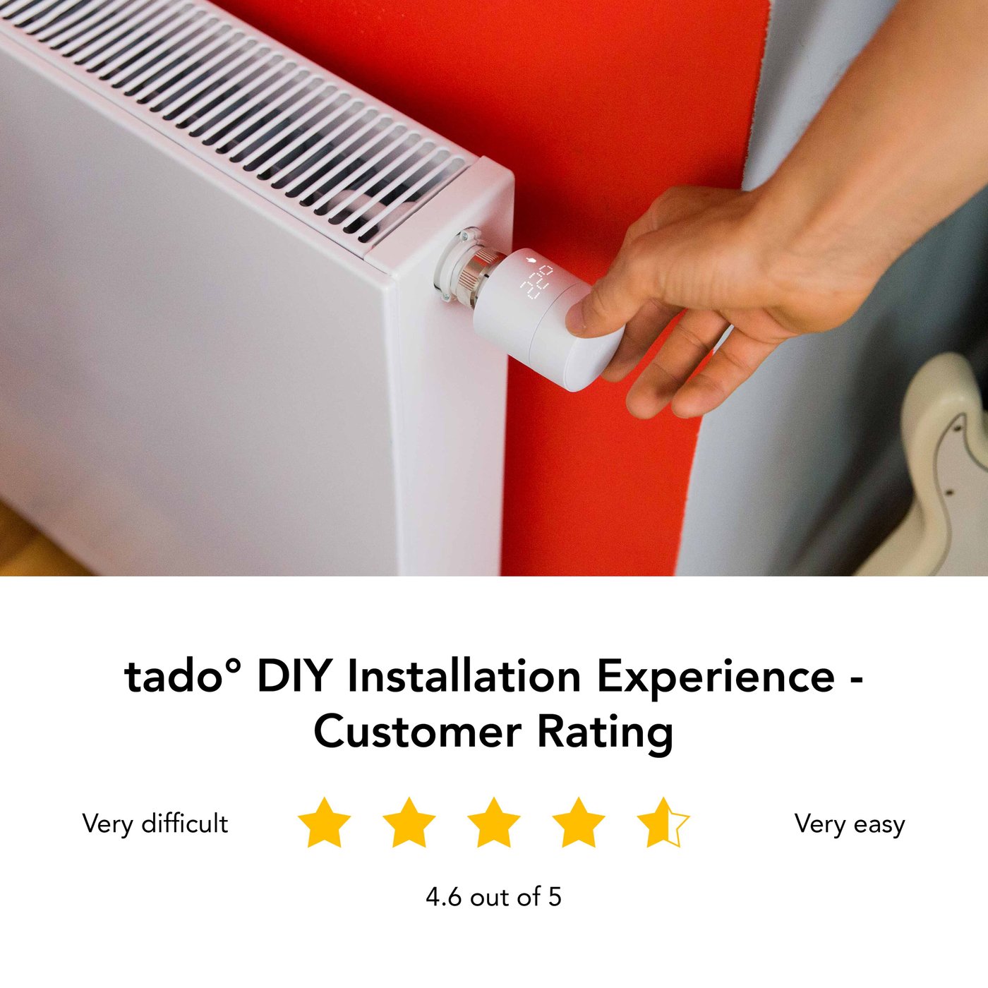 tado Ekstra termostat til Radiator V3+ 4-pk.