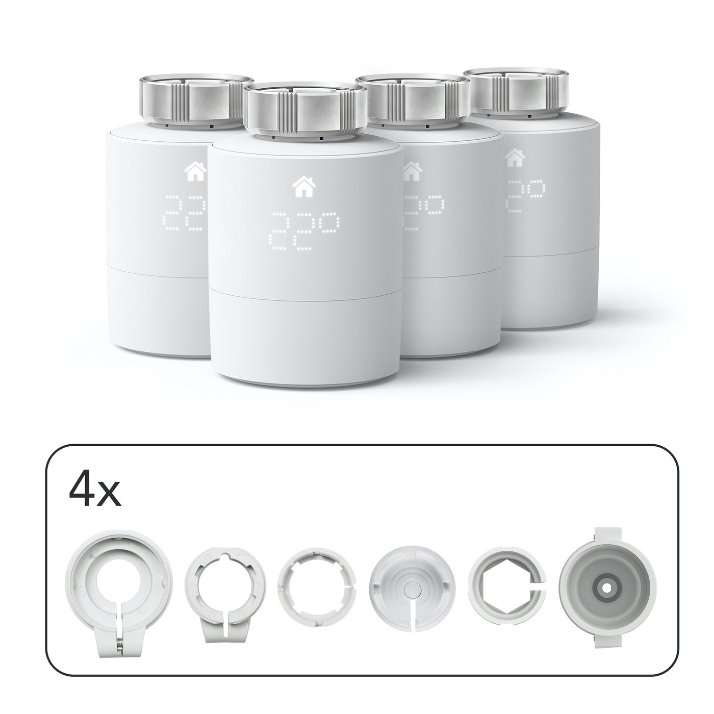 tado Ekstra termostat til Radiator V3+ 4-pk.