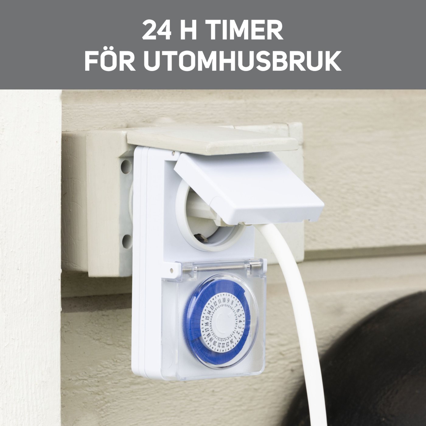 Luxorparts Timer för utomhusbruk 24 h