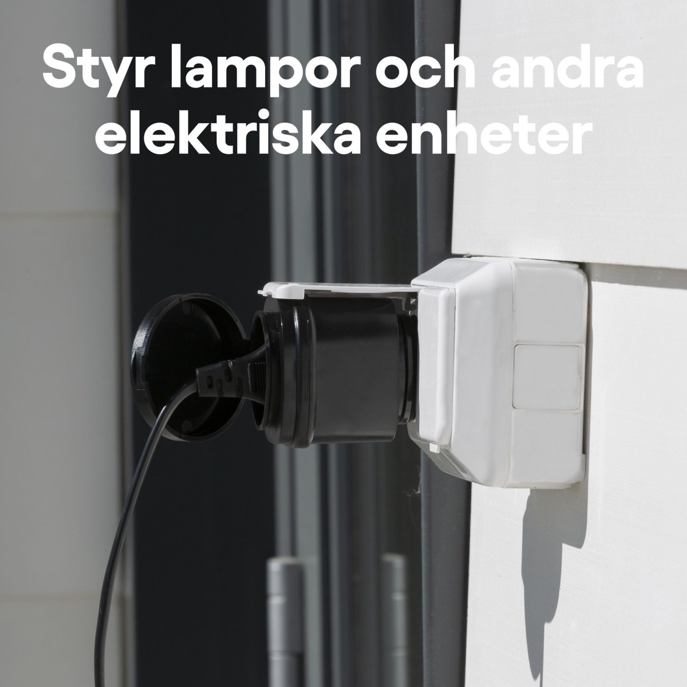 Cleverio Mini-fjärrströmbrytare för utomhusbruk 3000 W 4-pack