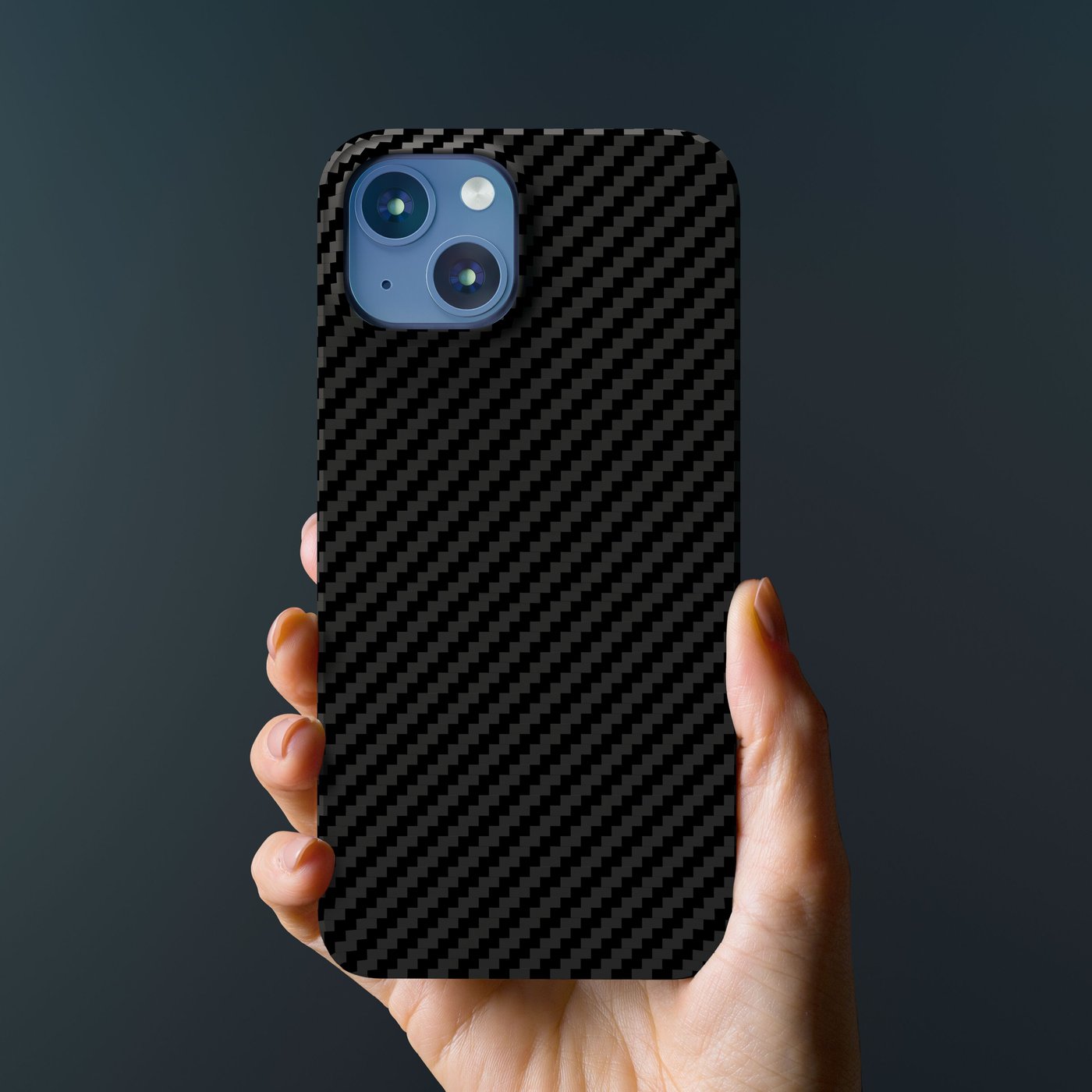 Linocell Premium Kevlar Robust deksel for iPhone 13 Mini Svart