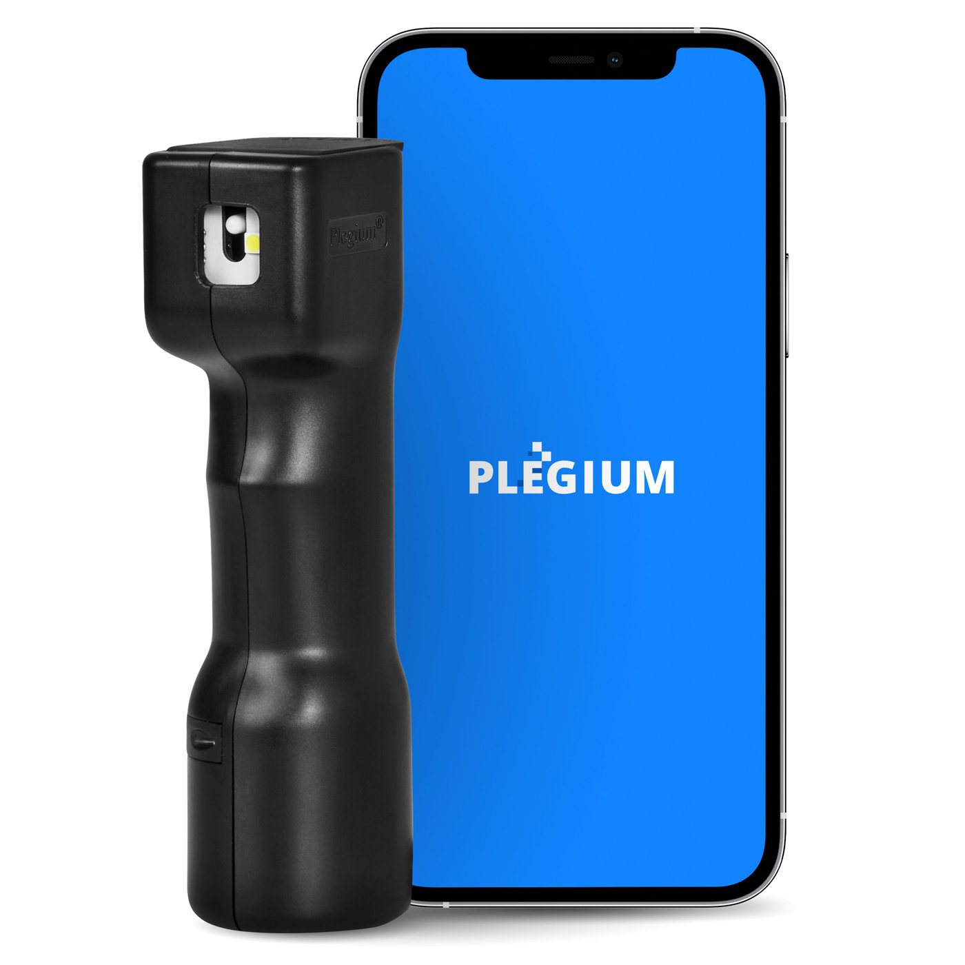 Plegium Smart försvarsspray med Bluetooth Svart