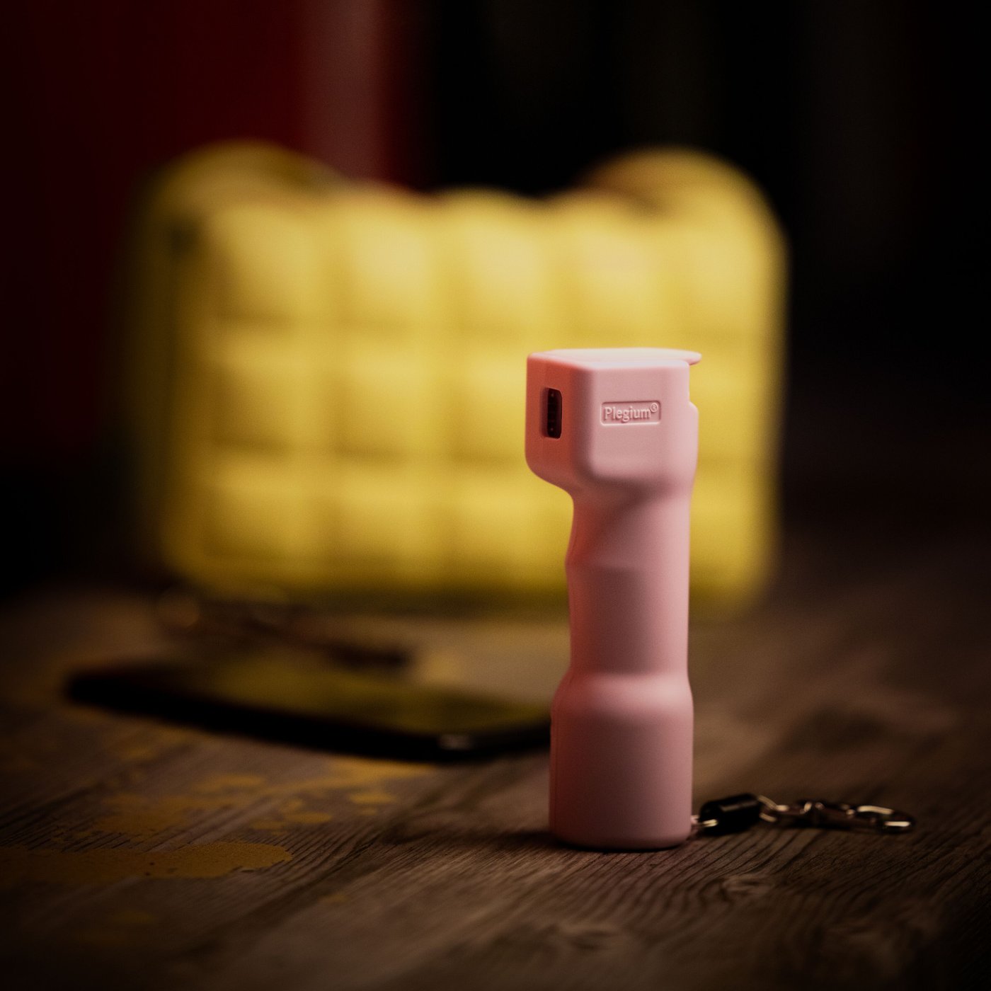 Plegium Smart försvarsspray med Bluetooth Rosa