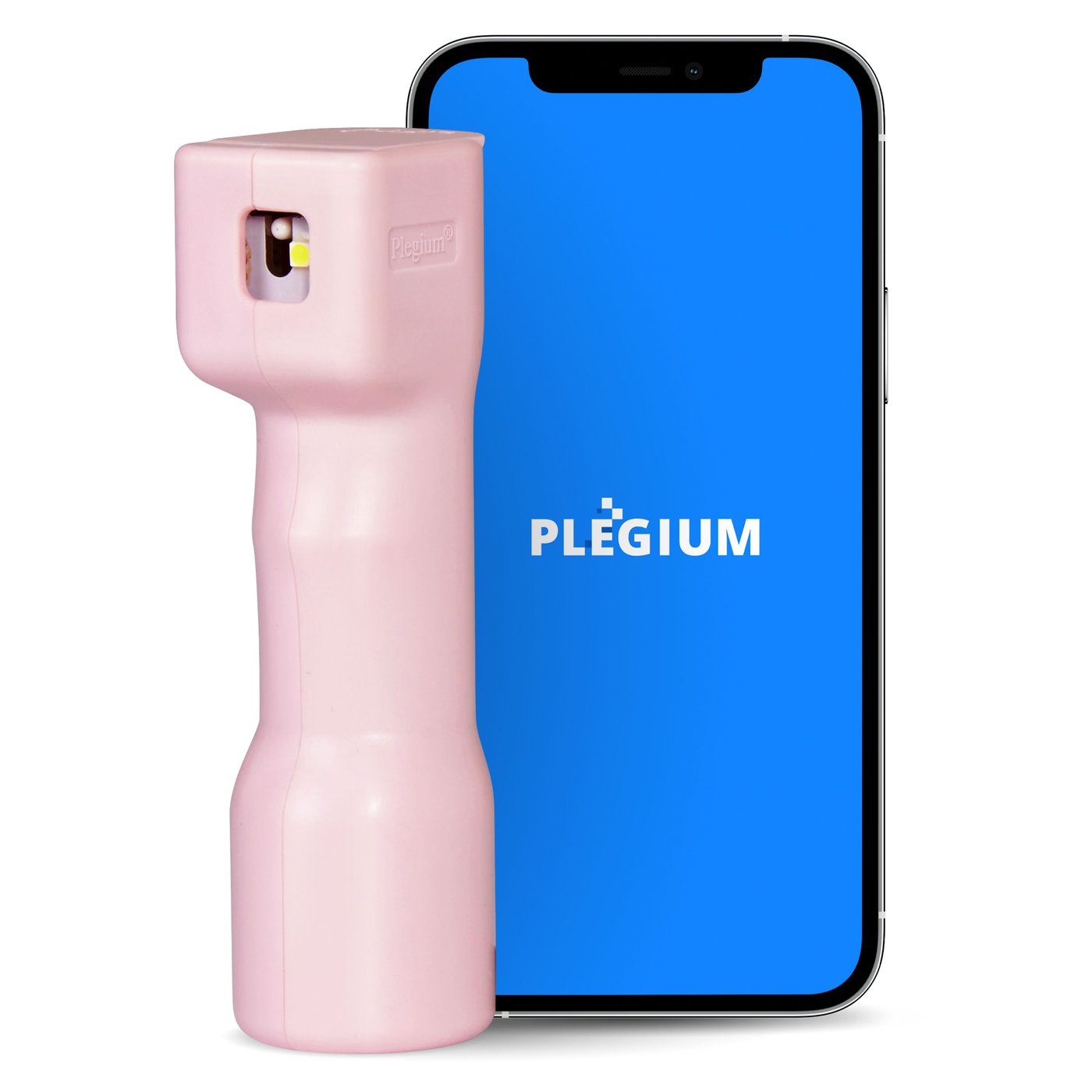 Plegium Smart försvarsspray med Bluetooth Rosa