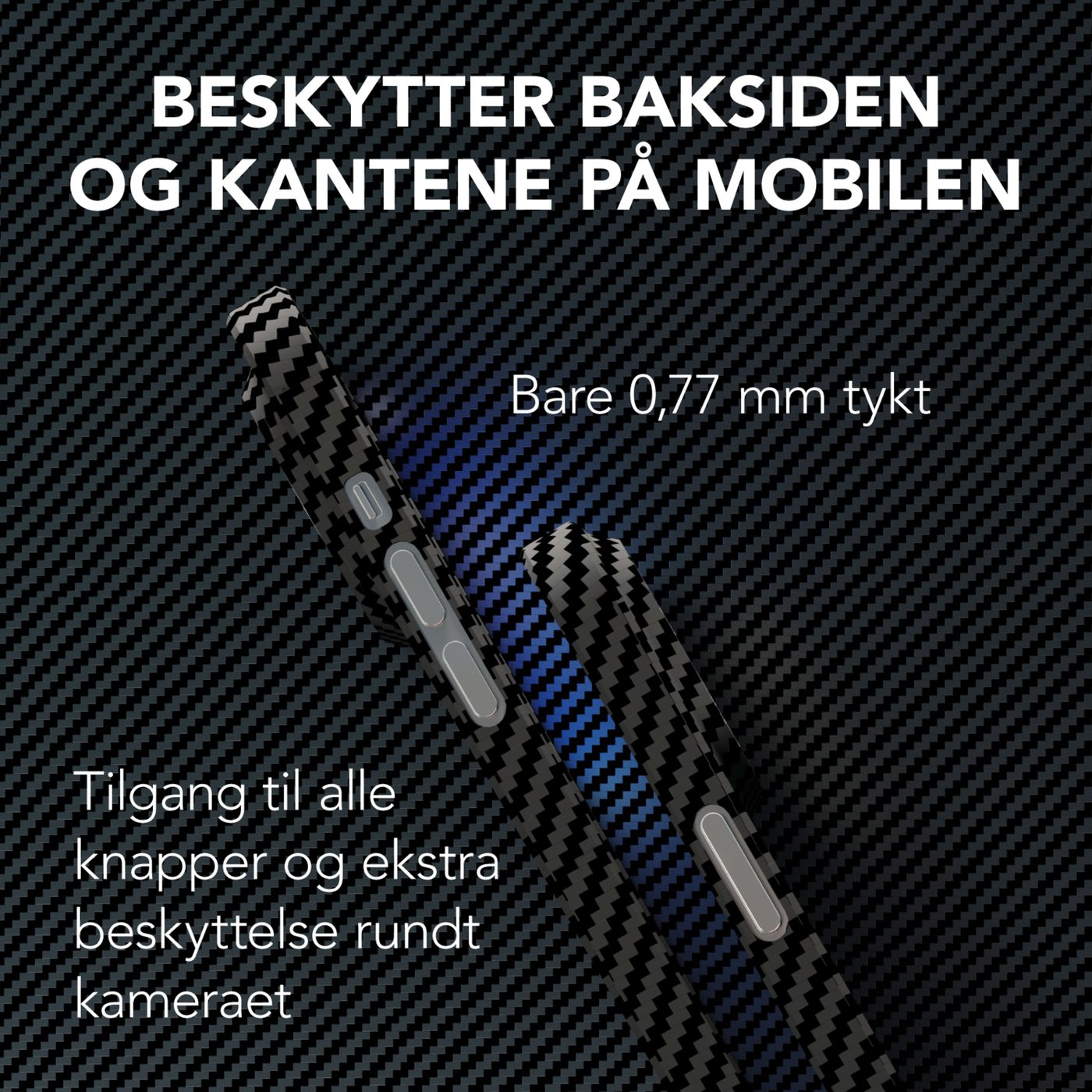 Linocell Premium Kevlar Robust deksel for iPhone 13 Pro Svart