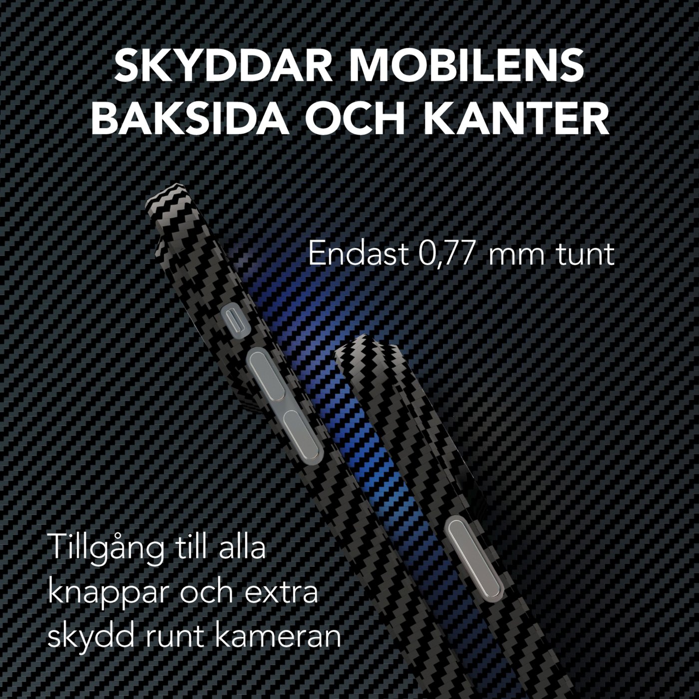 Linocell Premium Kevlar Tåligt skal för iPhone 13 Pro Svart