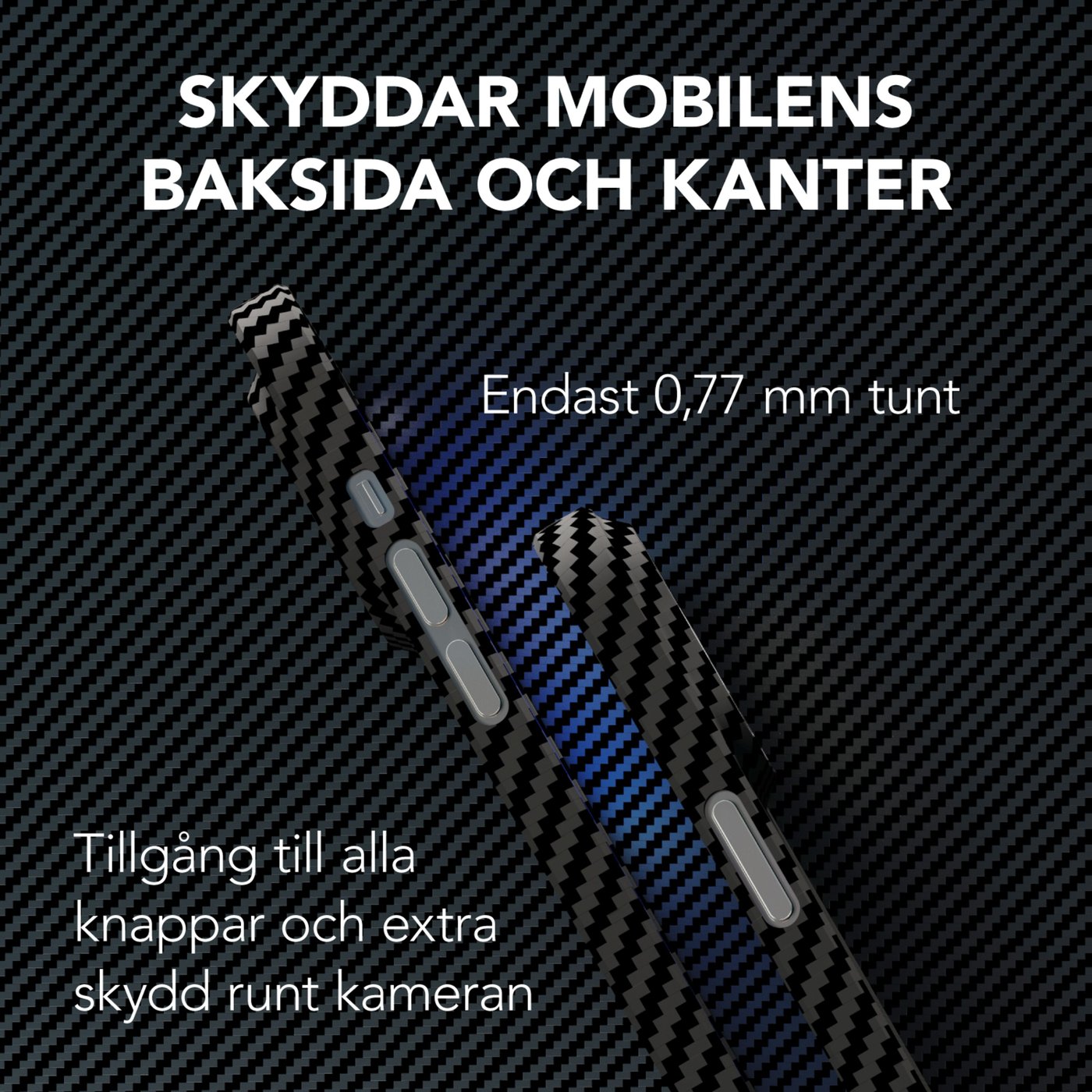 Linocell Premium Kevlar Tåligt skal för iPhone 13 Pro Max Svart