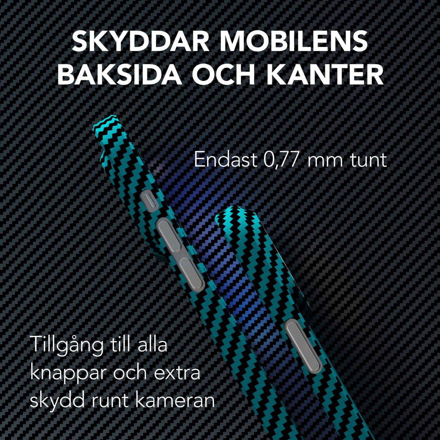 Linocell Premium Kevlar Tåligt skal för iPhone 13 Pro Max Blå