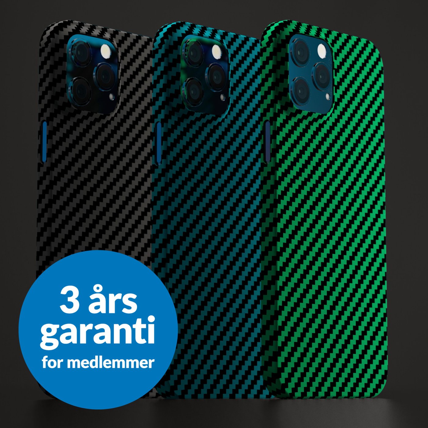 Linocell Premium Kevlar Robust deksel for iPhone 12 Pro Max Svart