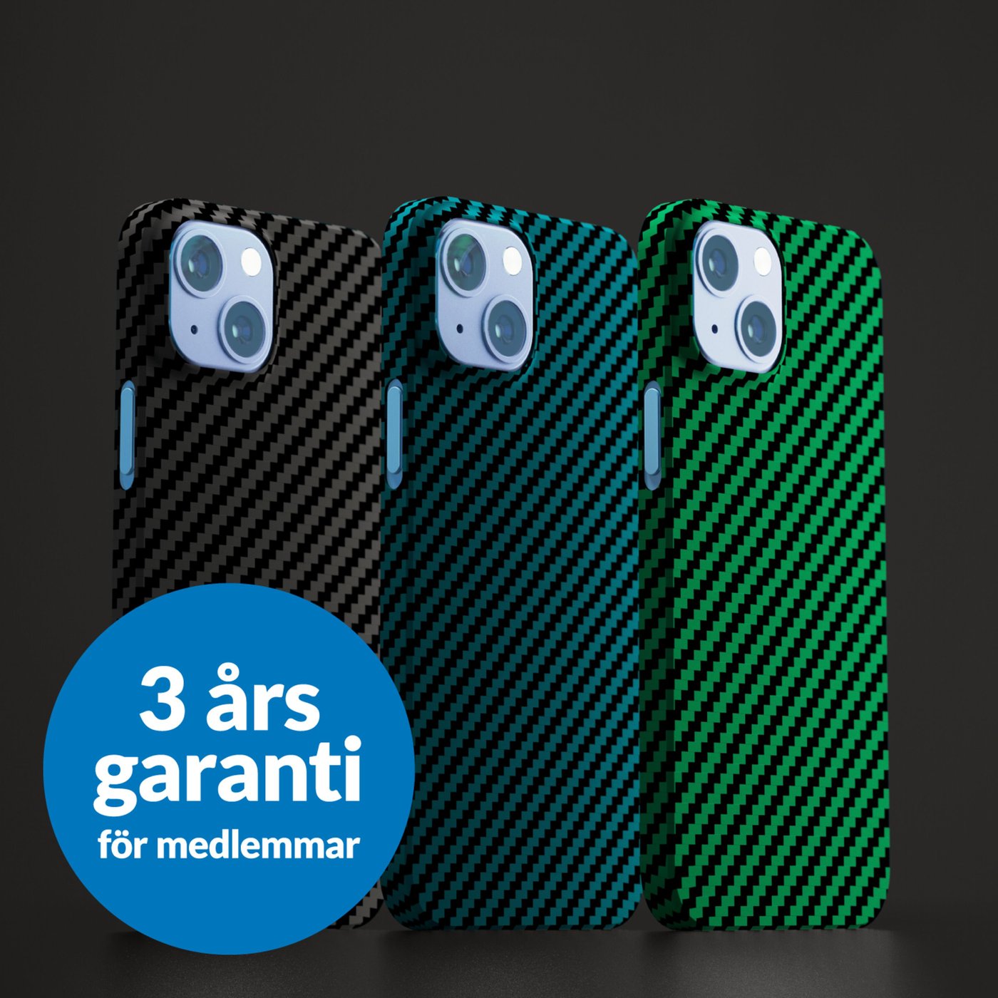 Linocell Premium Kevlar Tåligt skal för iPhone 13 Mini Grön