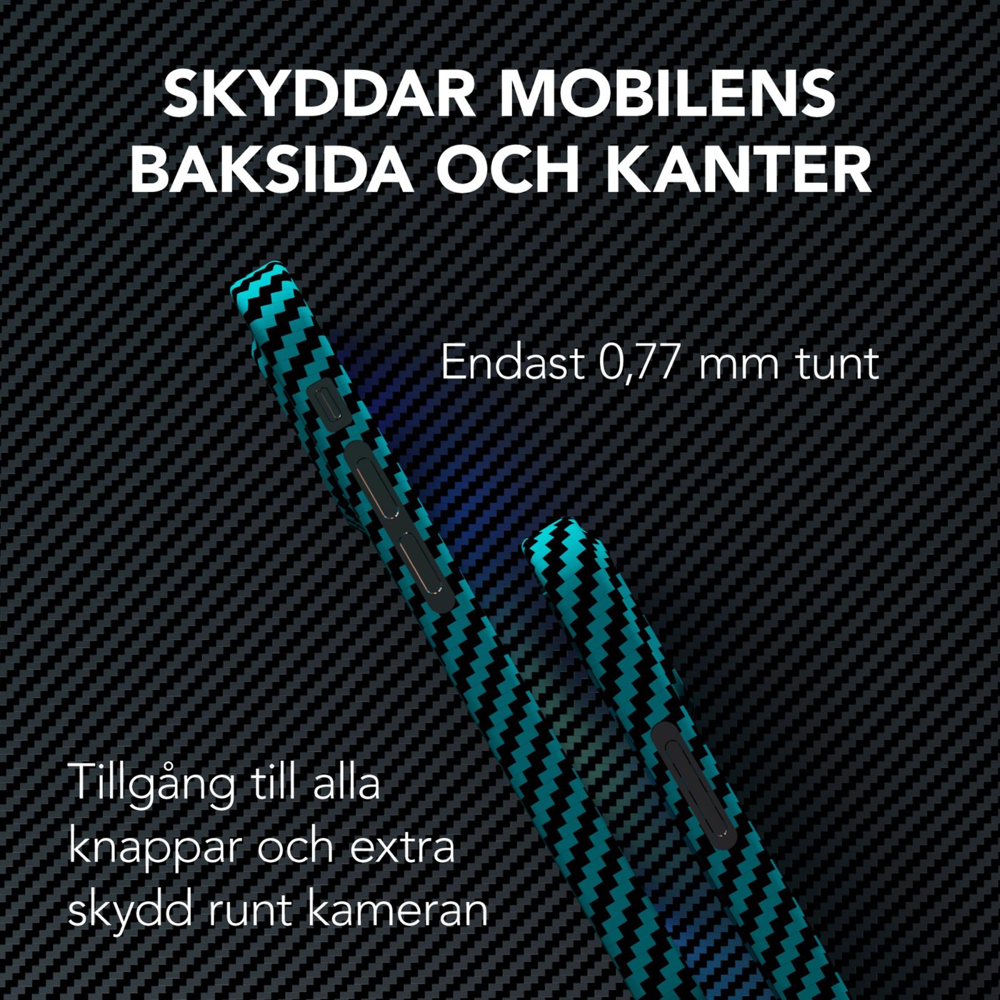 Linocell Premium Kevlar Tåligt skal för iPhone 12 Mini Blå