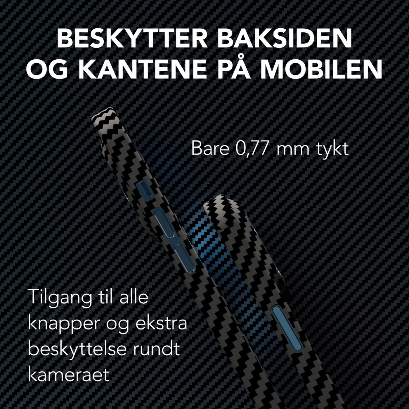 Linocell Premium Kevlar Robust deksel for iPhone 12 Pro Max Svart