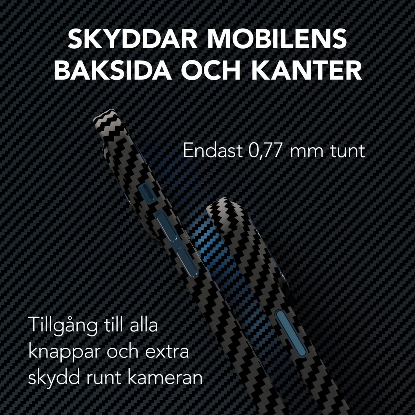 Linocell Premium Kevlar Tåligt skal för iPhone 12 Pro Max Svart