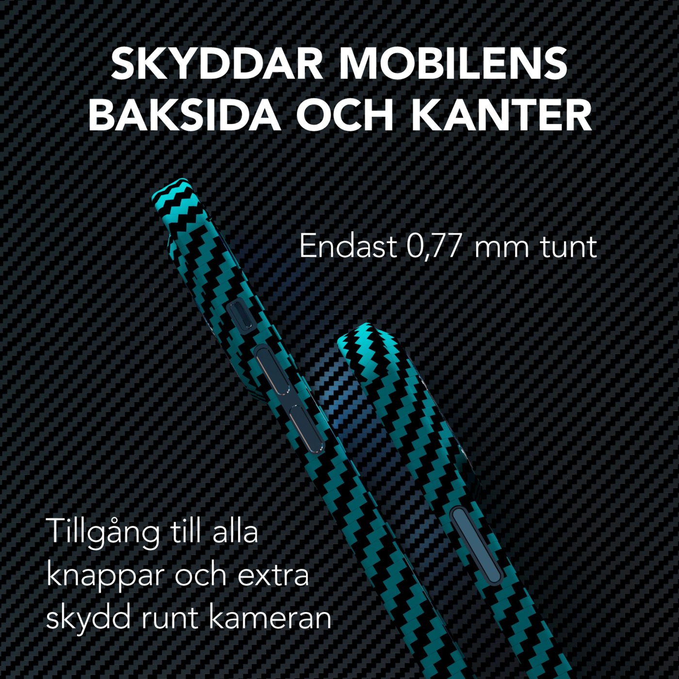 Linocell Premium Kevlar Tåligt skal för iPhone 12 Pro Max Blå