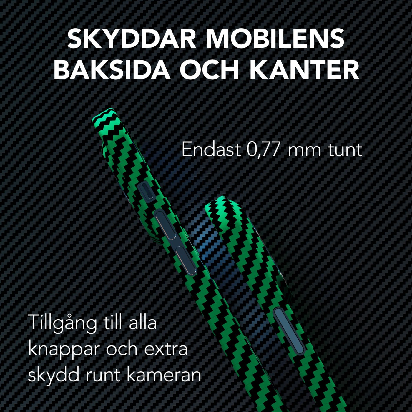 Linocell Premium Kevlar Tåligt skal för iPhone 12 Pro Max Grön