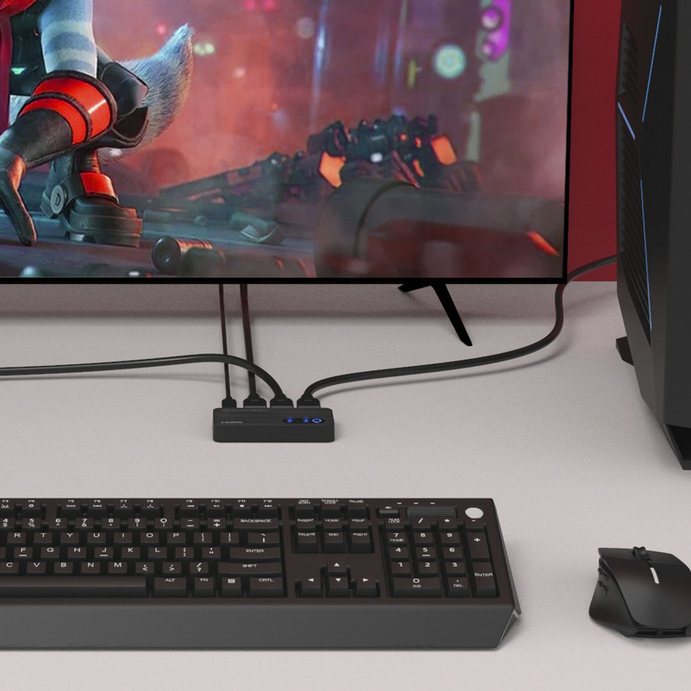 Luxorparts Automatisk HDMI-switch 8K 2-veis