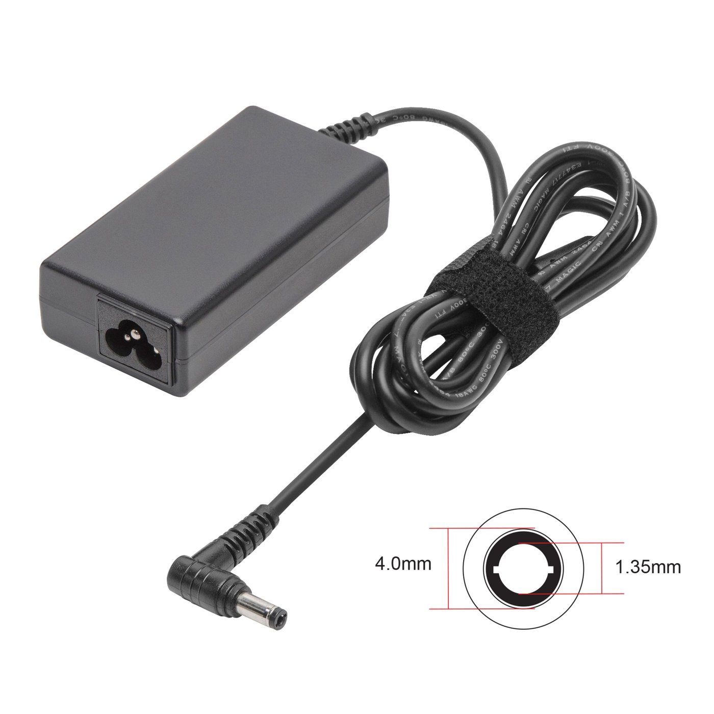 Datorladdare 19 V 65 W 4,0x1,35 mm