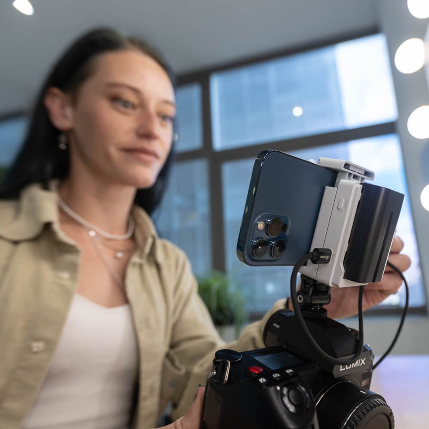 Accsoon SeeMo HDMI til iOS-adapter for monitorfunksjon