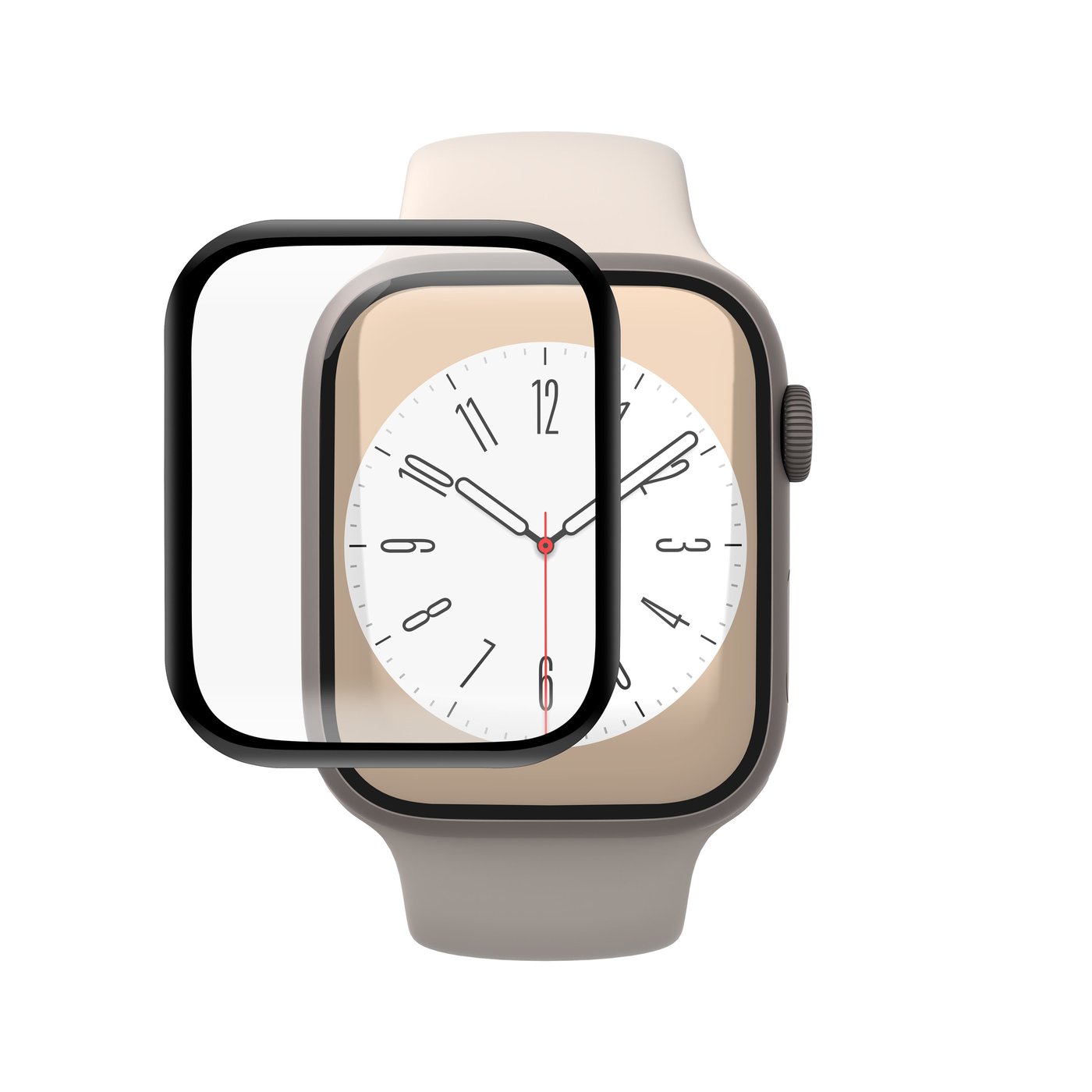 Linocell Elite Extreme Curved Skärmskydd för Apple Watch Series 7, 8 och 9 41 mm