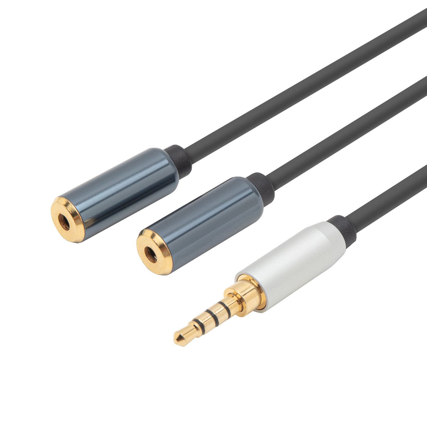 Linocell Förgreningskabel för 3,5 mm-kontakt Svart