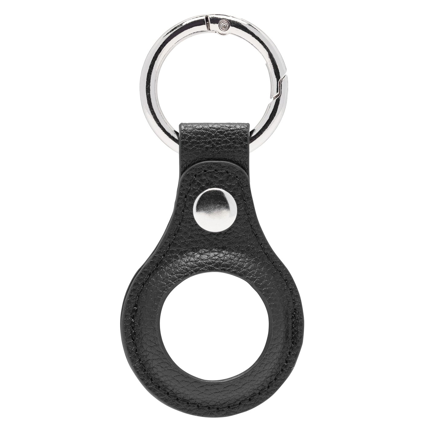 Linocell AirTag Nøkkelring i vegansk skinn Svart