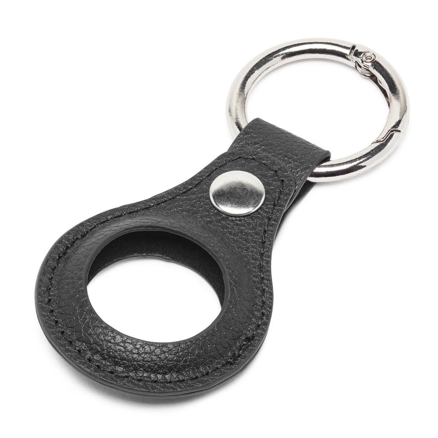 Linocell AirTag Nøkkelring i vegansk skinn Svart