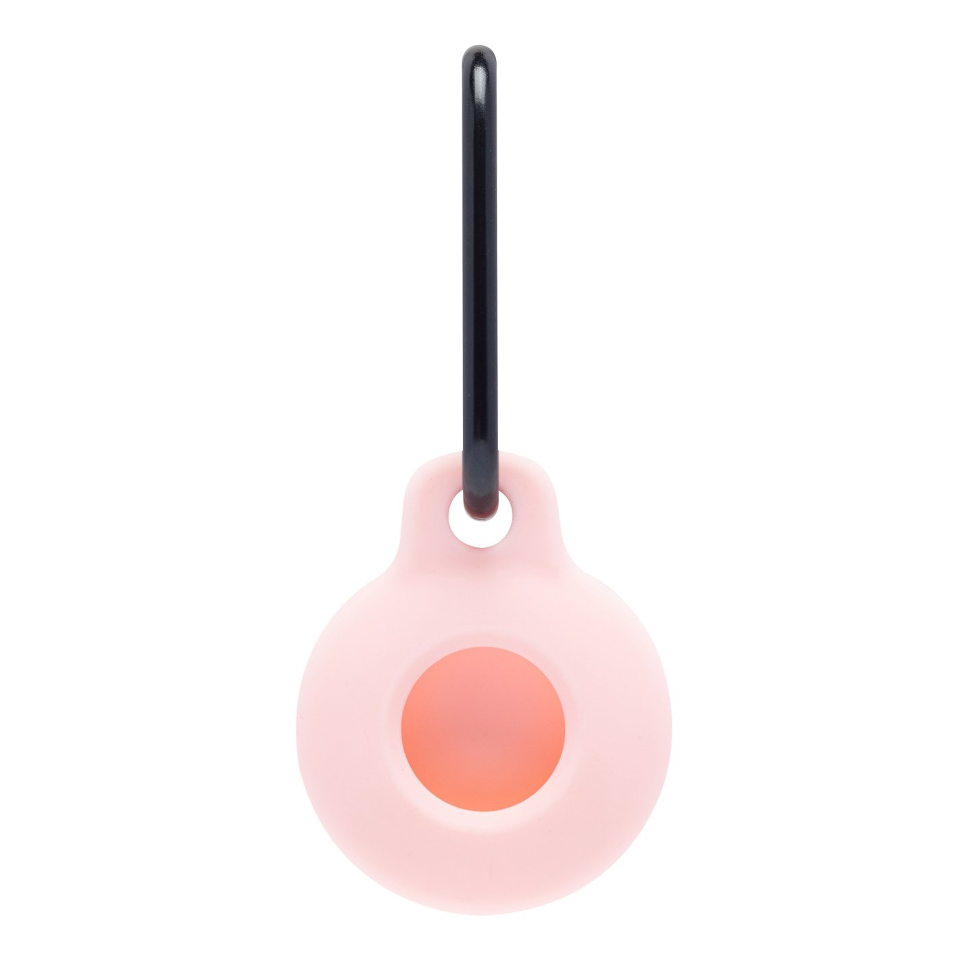 Linocell AirTag silikonfodral med karbinhake Rosa