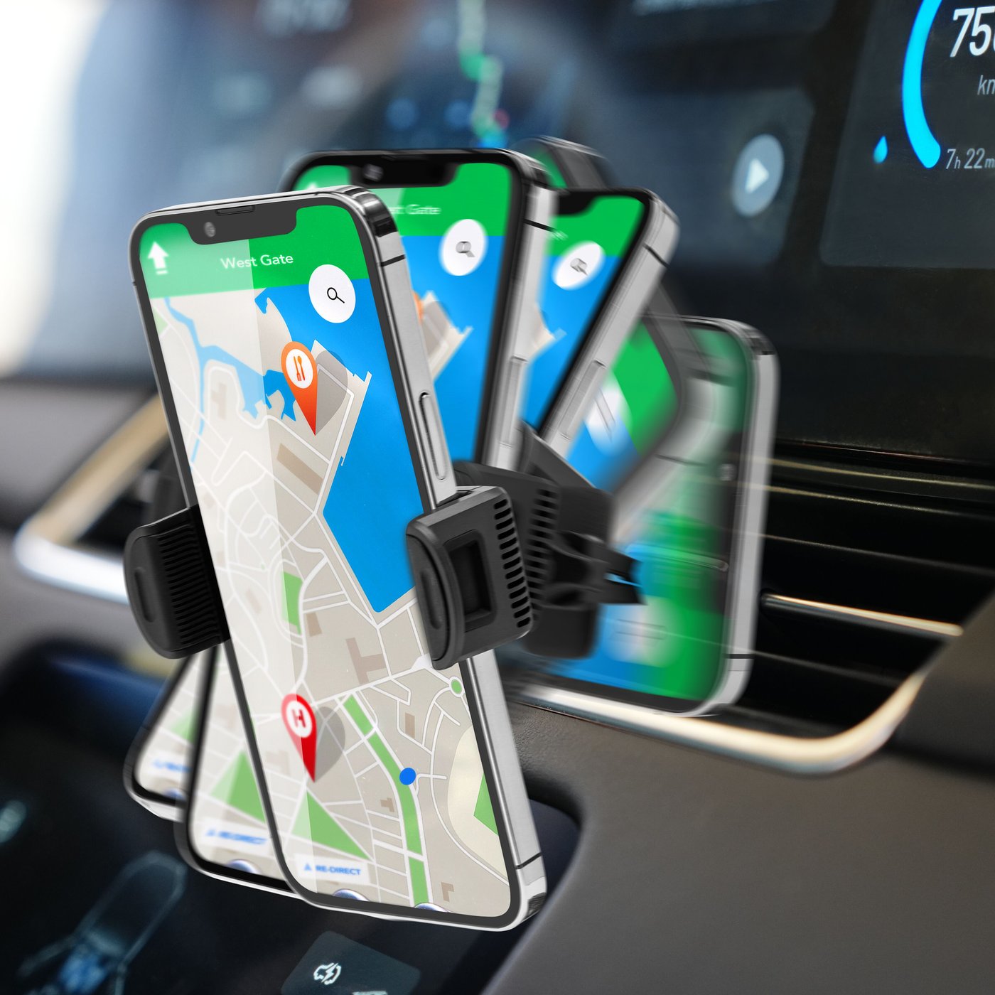 Linocell ledad universalhållare för mobil och GPS