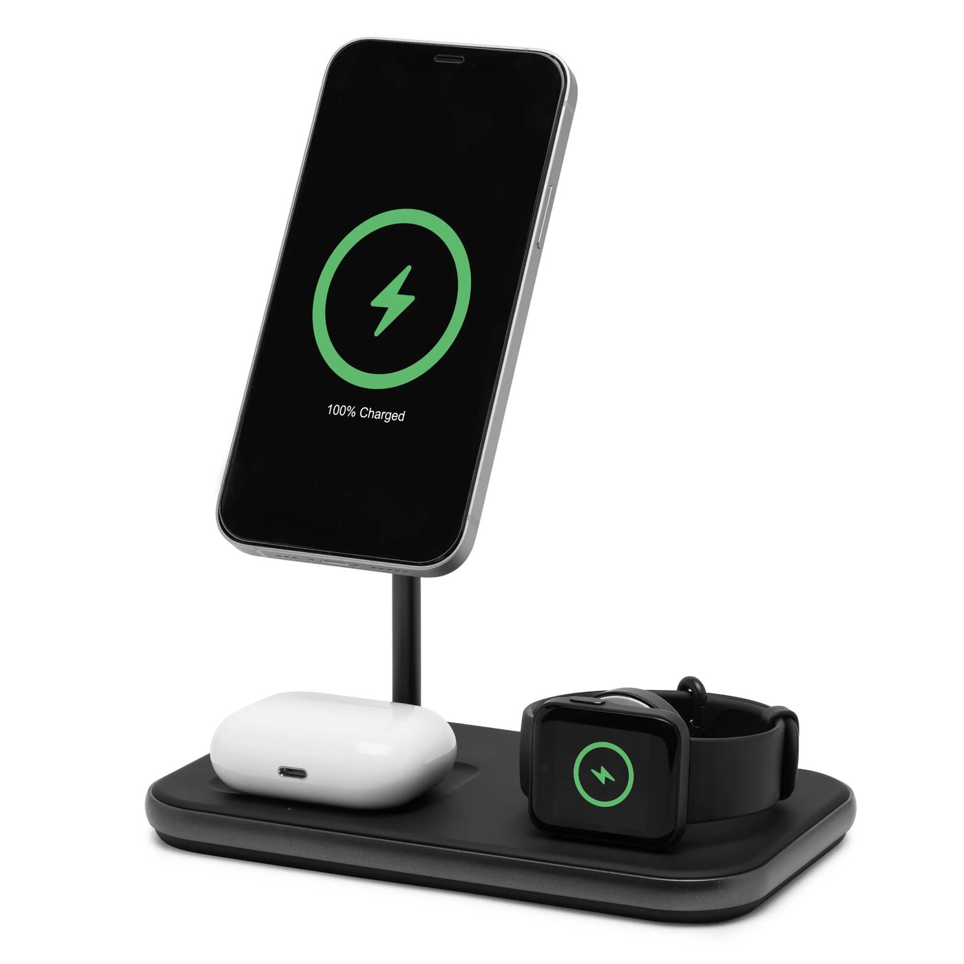 Linocell Premium 3-i-1-ladestasjon med MagSafe-kompabilitet