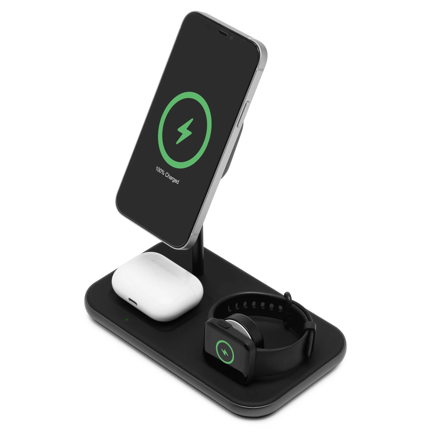 Linocell Premium 3-i-1-ladestasjon med MagSafe-kompabilitet