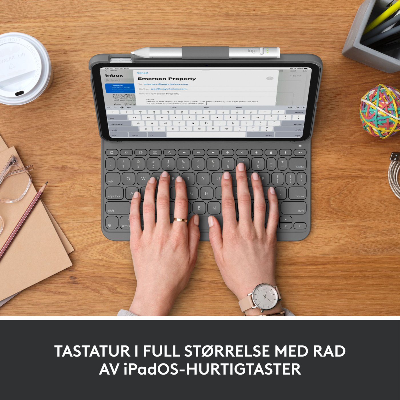 Logitech Slim Folio Tastaturetui for iPad 10,9" (10th gen.)