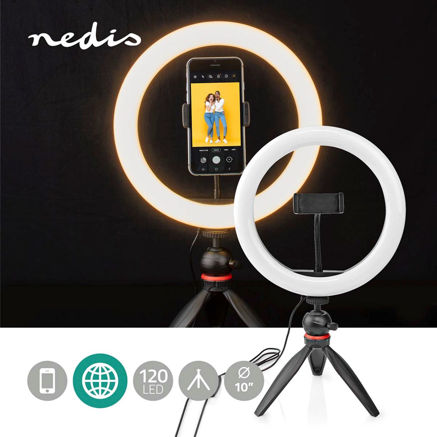 Nedis Ring Light 10" Ringbelysning