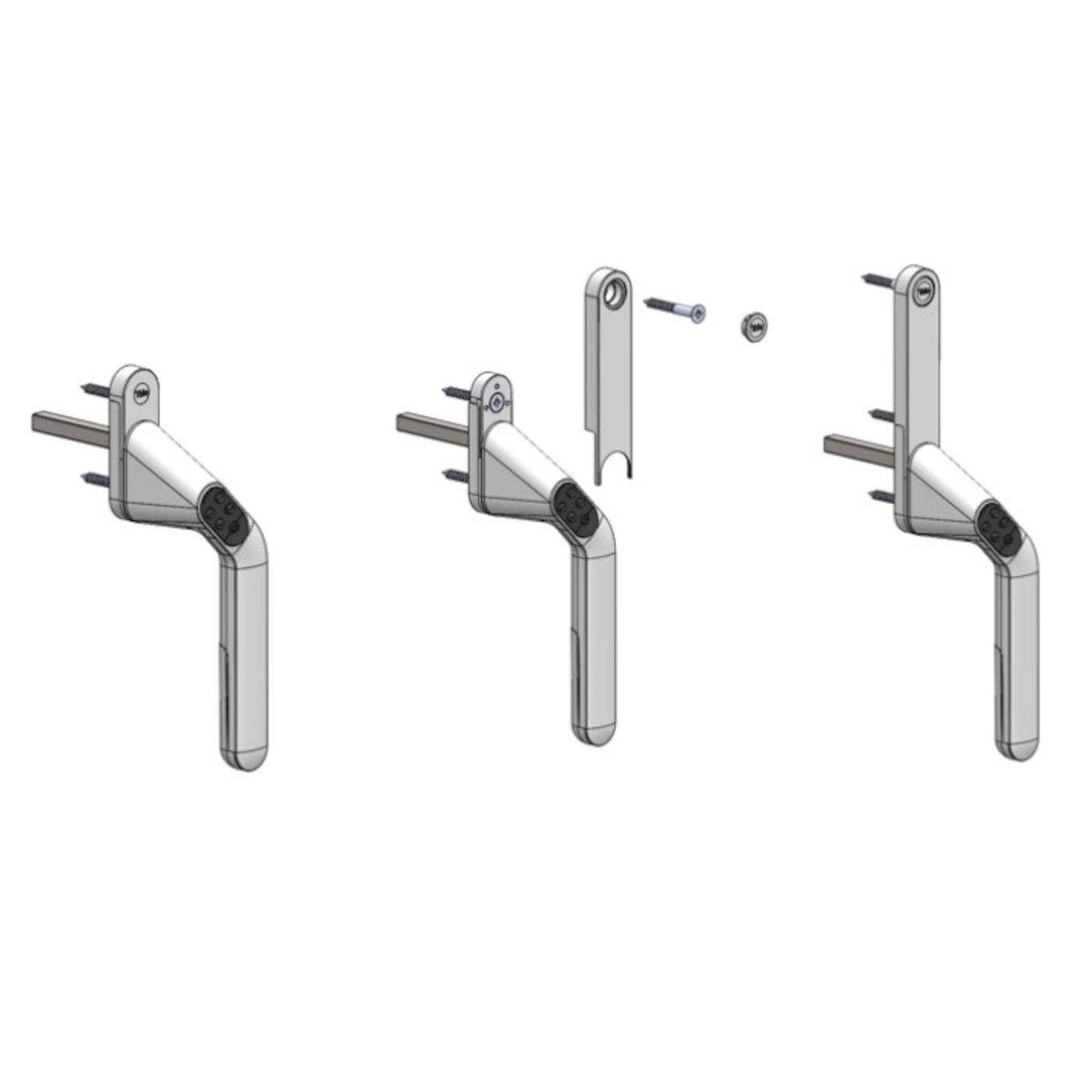 Yale Kodelås for balkongdør og vindu for høyre håndtak