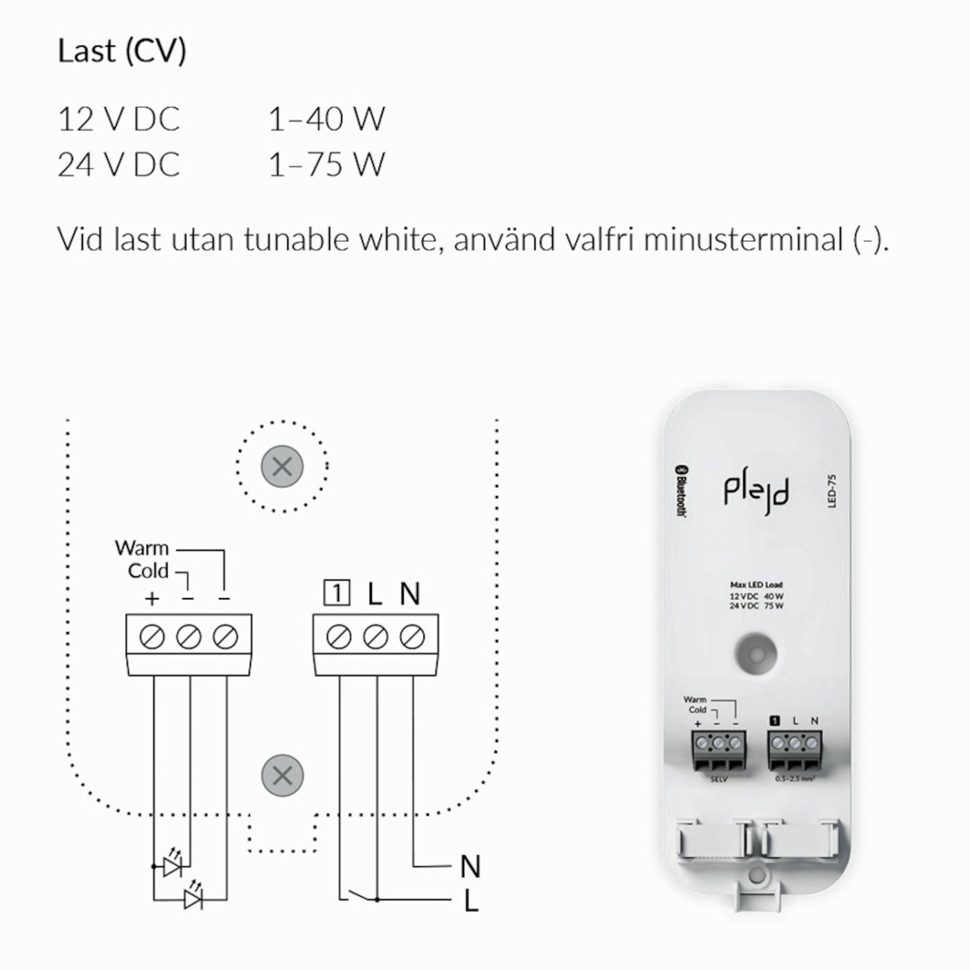 Plejd LED-driver 75 W
