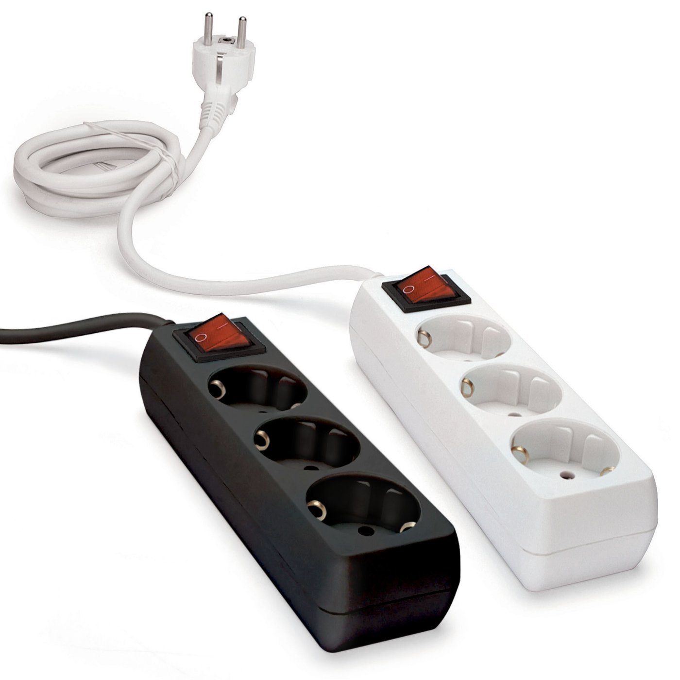 Luxorparts Grenuttak med bryter 3-veis Hvit