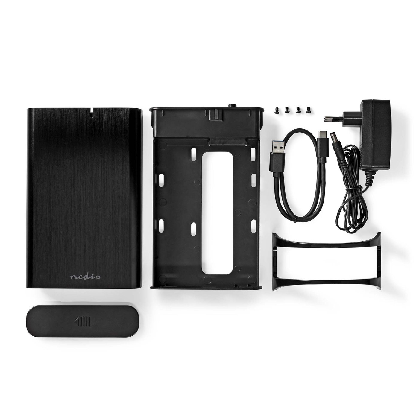 Nedis Harddiskkabinett 3,5"/2,5" HDD & SSD USB-C 3.2 Gen 1
